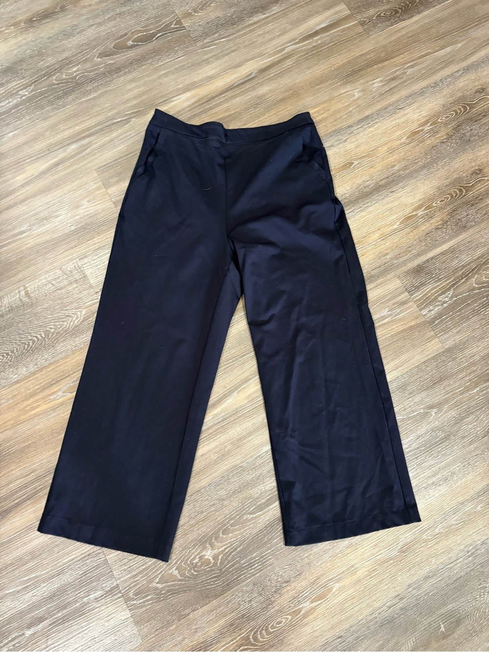 FRNCH Navy Straight Leg Trousers